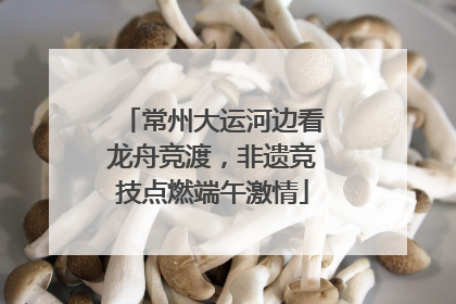 常州大运河边看龙舟竞渡，非遗竞技点燃端午激情