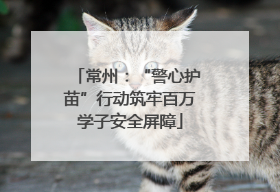 常州：“警心护苗”行动筑牢百万学子安全屏障