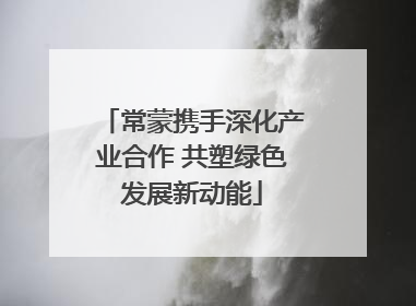 常蒙携手深化产业合作 共塑绿色发展新动能