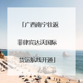 广西南宁往返菲律宾达沃国际货运航线开通