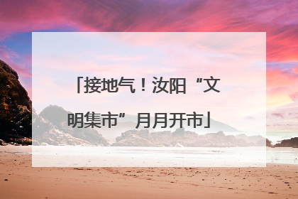 接地气！汝阳“文明集市”月月开市