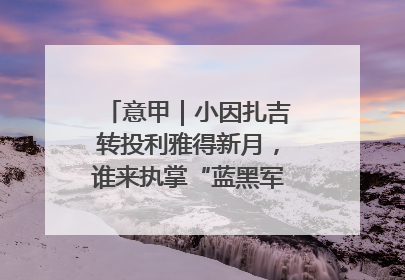 意甲｜小因扎吉转投利雅得新月，谁来执掌“蓝黑军团”帅印？