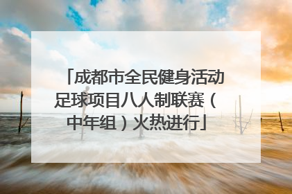 成都市全民健身活动足球项目八人制联赛（中年组）火热进行