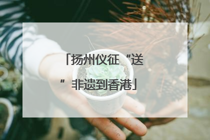 扬州仪征“送”非遗到香港