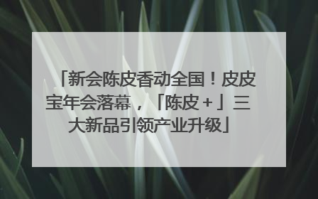 新会陈皮香动全国！皮皮宝年会落幕，「陈皮＋」三大新品引领产业升级
