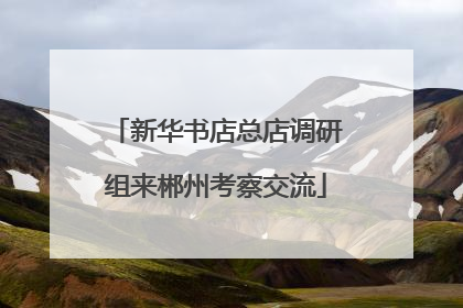 新华书店总店调研组来郴州考察交流