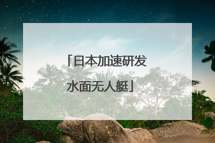 日本加速研发水面无人艇