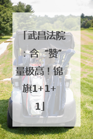 武昌法院：含“赞”量极高！锦旗1+1+1