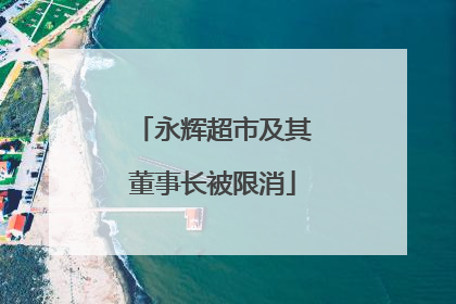 永辉超市及其董事长被限消
