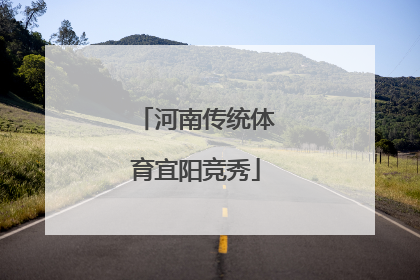 河南传统体育宜阳竞秀