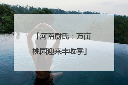 河南尉氏：万亩桃园迎来丰收季