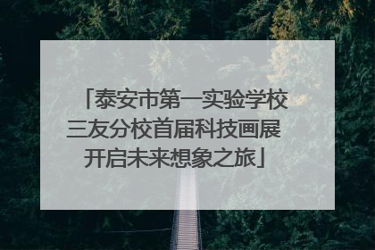 泰安市第一实验学校三友分校首届科技画展开启未来想象之旅