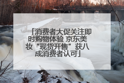 消费者大促关注即时购物体验 京东美妆“现货开售”获八成消费者认可