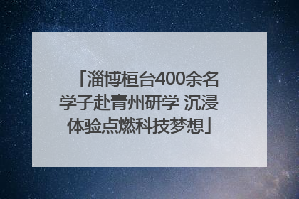 淄博桓台400余名学子赴青州研学 沉浸体验点燃科技梦想