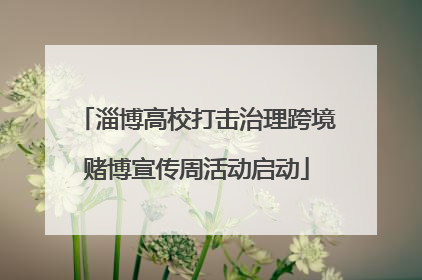 淄博高校打击治理跨境赌博宣传周活动启动
