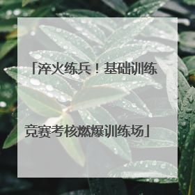 淬火练兵！基础训练竞赛考核燃爆训练场