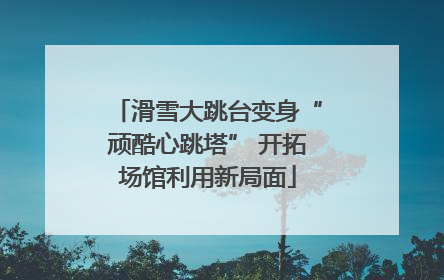 滑雪大跳台变身“顽酷心跳塔” 开拓场馆利用新局面