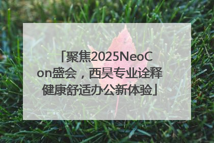 聚焦2025NeoCon盛会，西昊专业诠释健康舒适办公新体验