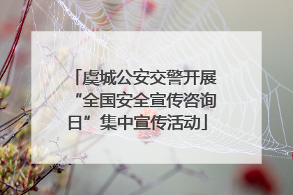 虞城公安交警开展“全国安全宣传咨询日”集中宣传活动
