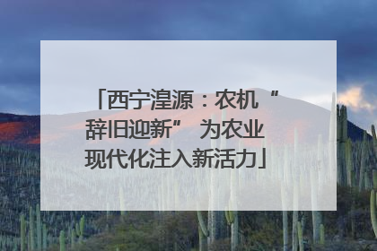 西宁湟源：农机“辞旧迎新” 为农业现代化注入新活力