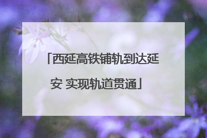 西延高铁铺轨到达延安 实现轨道贯通