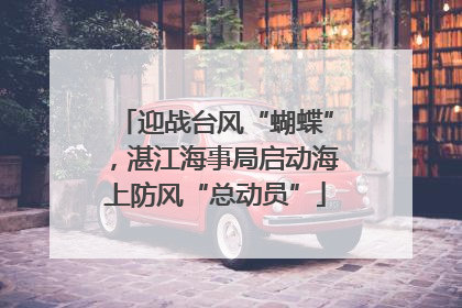 迎战台风“蝴蝶”，湛江海事局启动海上防风“总动员”