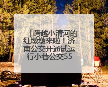 跨越小清河的红墩墩来啦！济南公交开通试运行小巷公交553路