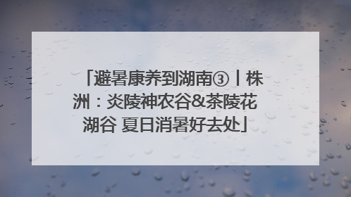 避暑康养到湖南③丨株洲：炎陵神农谷&茶陵花湖谷 夏日消暑好去处