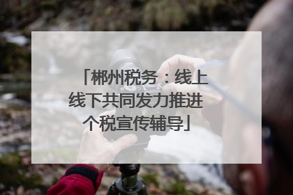 郴州税务：线上线下共同发力推进个税宣传辅导