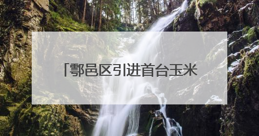 鄠邑区引进首台玉米品字摆放气吹播种机助力夏播提质增速