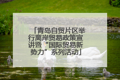 青岛自贸片区举行离岸贸易政策宣讲暨“国际贸易新势力”系列活动