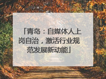 青岛：自媒体人上岗自治，激活行业规范发展新动能