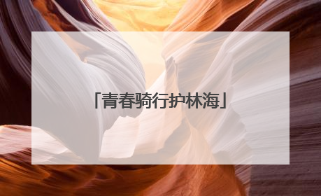 青春骑行护林海