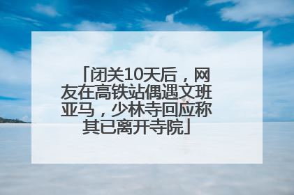 闭关10天后，网友在高铁站偶遇文班亚马，少林寺回应称其已离开寺院