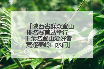 陕西省群众登山排名赛首站举行 千余名登山爱好者竞逐秦岭山水间