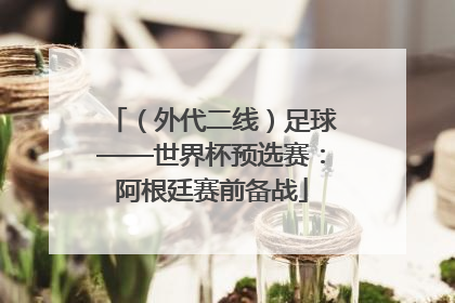 （外代二线）足球——世界杯预选赛：阿根廷赛前备战