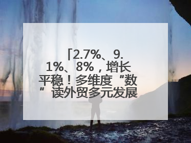 2.7%、9.1%、8%，增长平稳！多维度“数”读外贸多元发展、综合优势明显