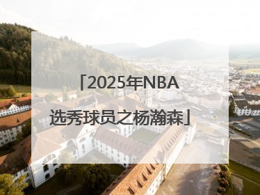 2025年NBA选秀球员之杨瀚森