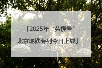 2025年“劳模号”北京地铁专列今日上线