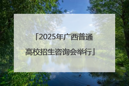 2025年广西普通高校招生咨询会举行