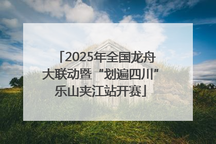 2025年全国龙舟大联动暨“划遍四川”乐山夹江站开赛