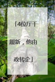 4位厅干履新，他由政转企