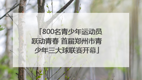 800名青少年运动员跃动青春 首届郑州市青少年三大球联赛开幕